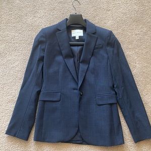 J Crew Navy Blue Full Suit Set